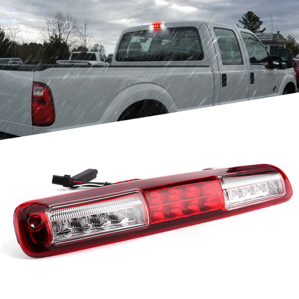 LED høymontert tredje bremselys baklampe passer til Chevy Silverado 1500/2500/3500 99-06 Rød og hvit