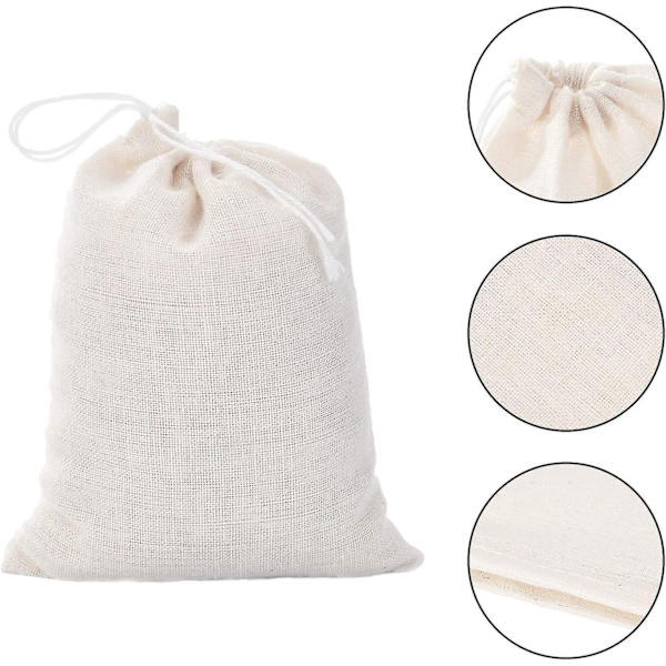 Maleri Stofpose Sæt - Mini Pose, Pengepose - Fødselsdagspåser til Fødselsdage (60 Styk, 10x15cm)