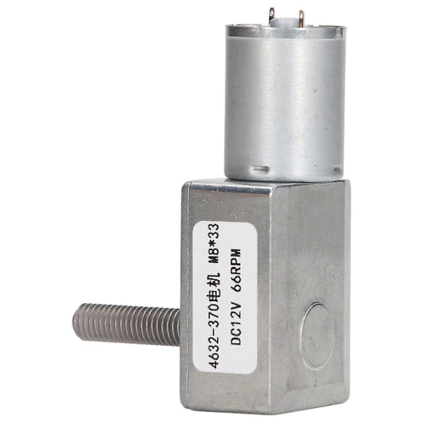 Turbo-kierukkavaihdemoottori 66RPM 4632 370 M8 X 33mm DC-alennusmoottori, yhteensopiva ovenavaajan kanssa, 12V