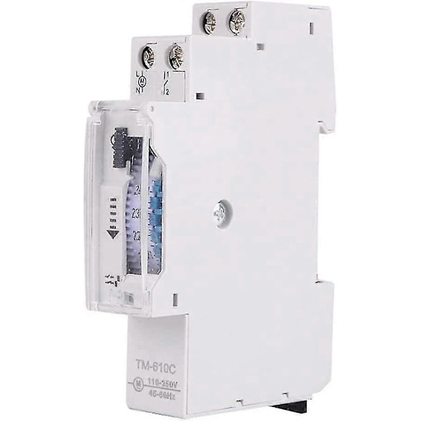 Din-kiskoon asennettava älykäs ajastinkytkin Rail Time Switch TM610C 220V katuvaloille