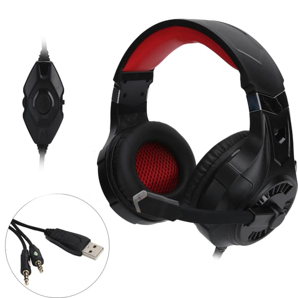 G320 Gaming Headset Konkurrence Kablede Over-Ear Hovedtelefoner med Mikrofon LED Lys til PS4 Computer