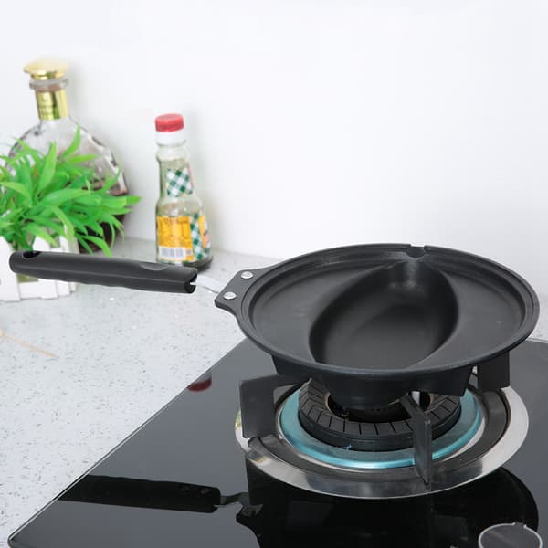 Non-stick stekepanne omelettpanne med form for omelettris