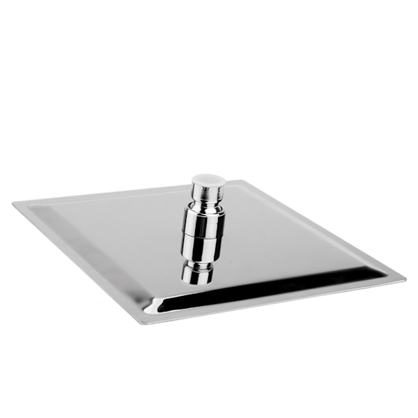 1 stk Celling monteret 8" rustfrit stål regnbrusehoved Krom badeværelses brusehoved