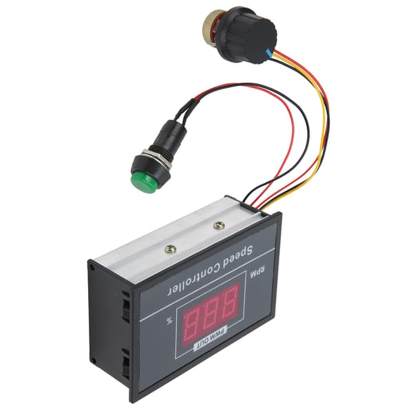 PWM DC Motor Hastighetsregulator 6V 12V 24V 48V Trinnløs Hastighetskontroll Bryterkontroller