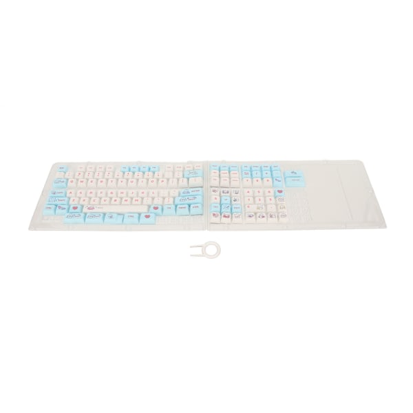 PBT Tangentbord Keycaps 130 Keys Dye Sublimation Ergonomic Rich Colors Mekaniska tangentbord Keycaps for Game Work DIY Bunny