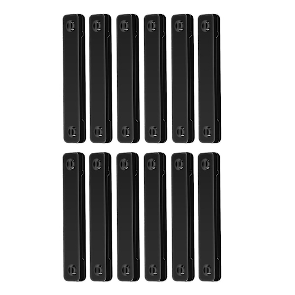 Self Adhesive Magnetic Window Screen Clips for Insect Protection 12PCS Black