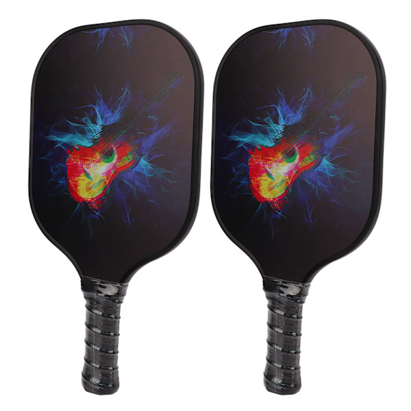 Pickleball-set med 2 racketar, 4 bollar och 1 racketväska i glasfiber och PP för utomhusträning