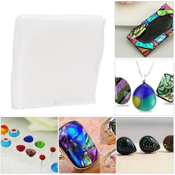 1 Set DIY Glasfusingpapper Keramiska Fiberpapper Mikrovågsugn Ugn Keramikverktyg