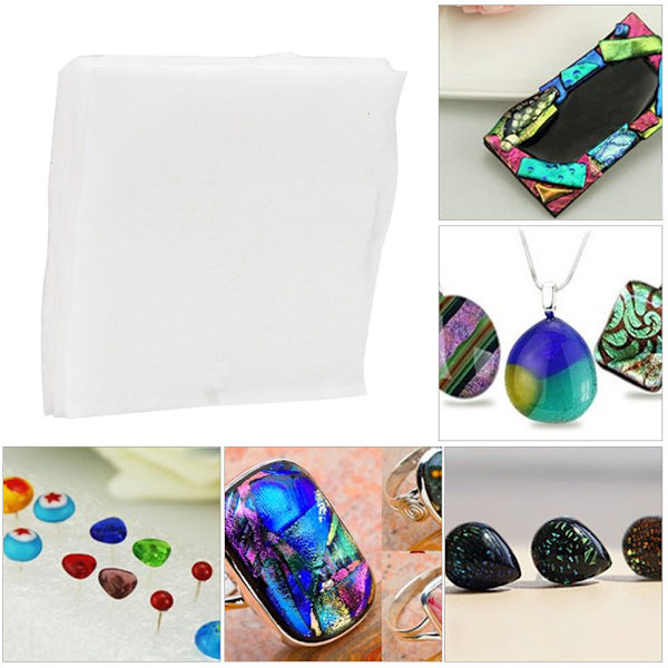 1 Set DIY Lasin Sulatuspaperia Keramiikkakuitupaperit Mikroaaltouuninuuni Keramiikka Työkalu