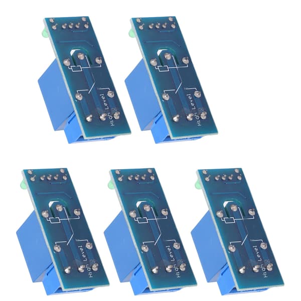 5 stk 1-kanals relémodulskjold med optokoblerisolasjon 5V elektronisk komponent