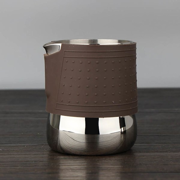 Rostfri Kaffe Kopp Skumning Mjölk Värmebeständig Latte Pitcher Kanna