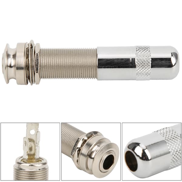 Guitar End Pin Endpin 1/4in Gevind Cylinder til Guitar Rem Lukning Stik og Bas Tilbehør