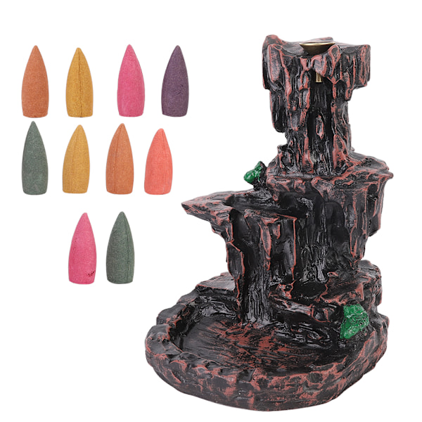 Klassisk Tilbageflow Røgelse Brænder Resin Røgelse Holder Hjem Ornament Dekoration