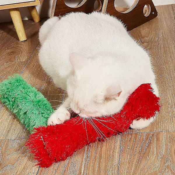 Katt Strip Kudde Kattleksak Kattungeleksak Med Kattmynta För Katt Tandning Tugga Zekai Rosa