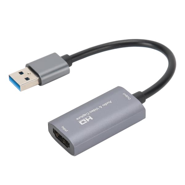 Optagelseskort til HDMI til USB2.0 4K 1080P High Definition til lydvideooptagelse grå