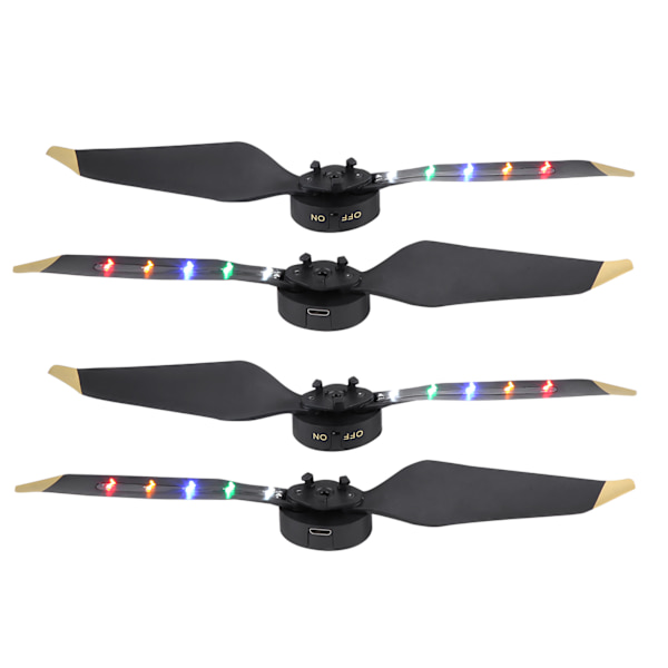 RC Drone Genopladelig Hurtigudløsning LED 8331 Propeller til DJI Mavic Pro Platinum (2 Par)