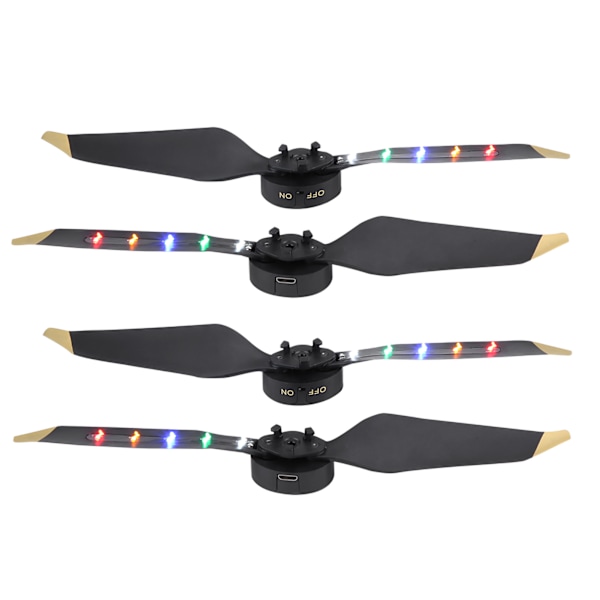 RC Drone Oppladbare Hurtigutløsing LED 8331 Propeller for DJI Mavic Pro Platinum (2 Par)