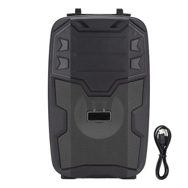 NRG-401C 4-tums bärbar karaokespelare Bluetooth 5.0 LED-ljus utomhus subwoofer-högtalare stödjer radio svart