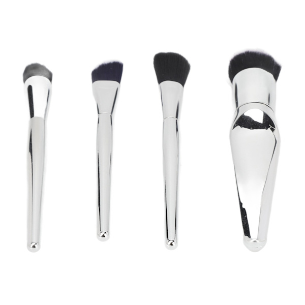 4 st set elektroplåt Bekvämt beröringsmjukt borste kosmetiska set Makeup Tool Sliver
