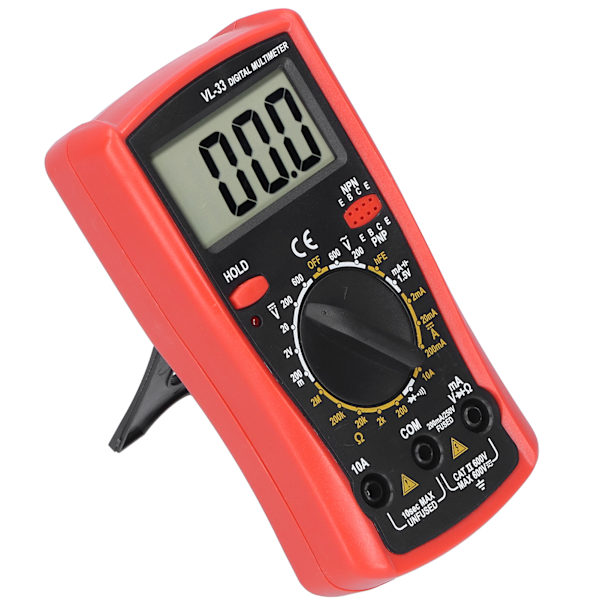 Elektronisk Multimeter LCD Digital Multimeter Spændingsmodstand Strøm Elektrisk Tester Måler