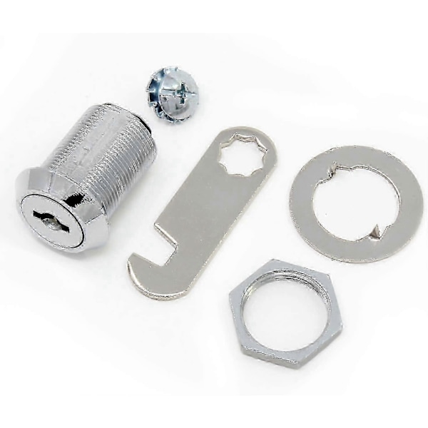 Turvalukko ruostumattomasta teräksestä postilaatikkoon, kaappiin, laatikkoon, samat avaimet, 25mm
