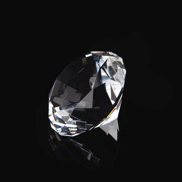 40 mm klar krystall diamantkuttet glasssmykker Papirvekt bryllup hjemmeinnredningsgave