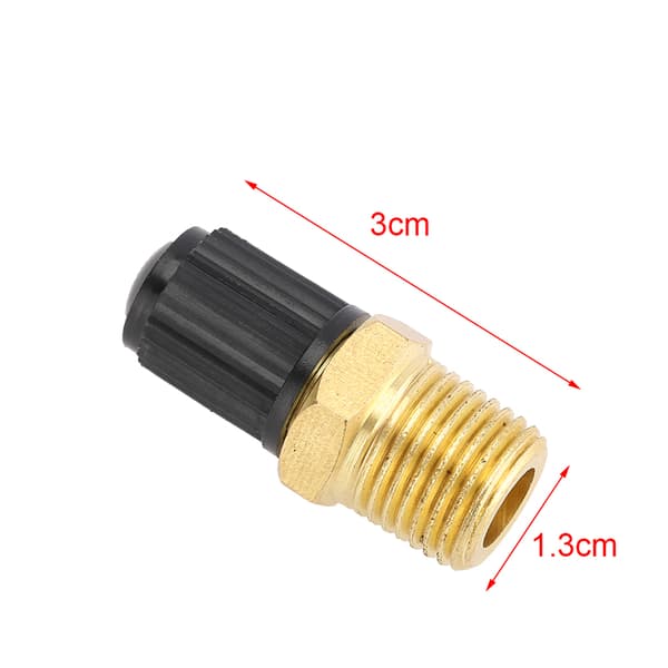 2 stk 1/4 tommers NPT MPT Messing Luftkompressor Tank Fyllingsventil