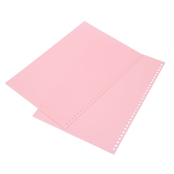 20 st arkivskydd pappersbindningsomslag matt A4 30 hål PP-plast för presentation rosa