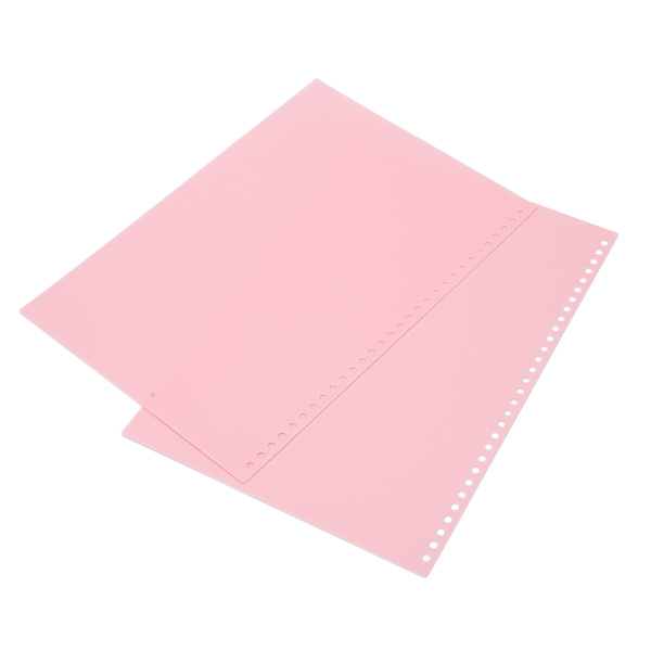 20 stk arkbeskytter papirinnbundet omslag matt A4 30 hull PP plast for presentasjon rosa
