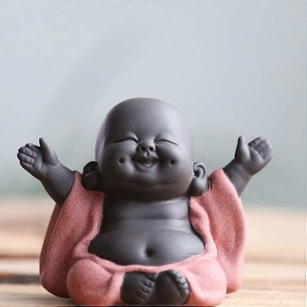 2025 Passende Lachende Buddha Statue - Oransje
