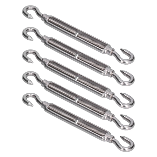 5 stk. spændespænde krog og krog wire Rope Tension 304 rustfrit stål skærm sejl hardwareM4