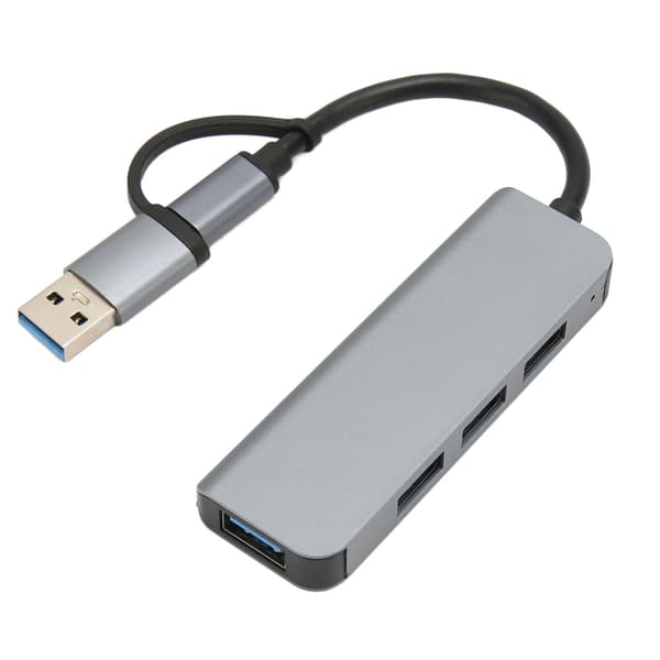 4 i 1 USB3.0 Hub 5Gbps USB C til USB 3.0 Hub USB Splitter USB Hub Extender USB3.0 Dongle til Windows til Linux til Chrome OS