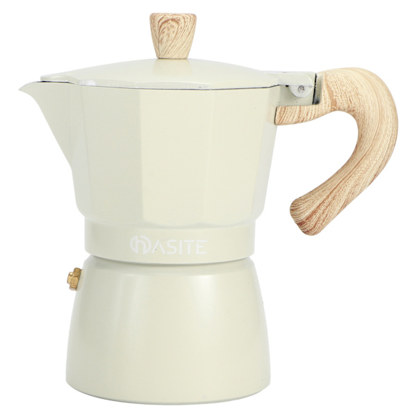 Åttakantig aluminiumkaffekanna Vattenkokare Kaffebryggare Mokakanna för hemkafé svag gul150ml
