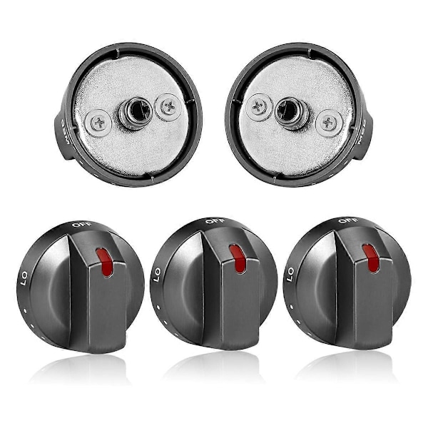 5-pack DG64-00473B Spis Gashäll Knoppar för Ugnsknoppar