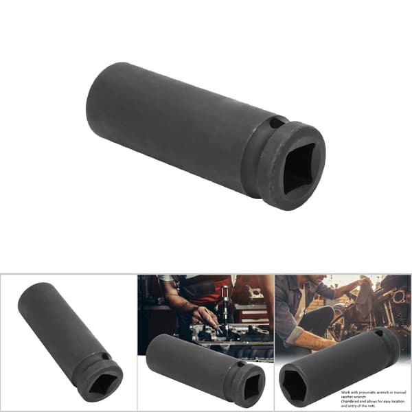 Metrisk Deep Impact Pipesett 17/18/19mm - 6-punkts luftpneumatisk pipe