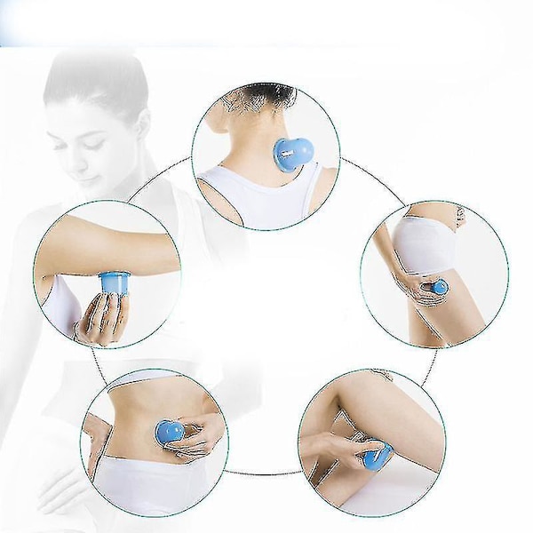 Silikon Vacuum Cupping Set för Anti-Cellulit Massage Smärtlindring - 7 st Grön