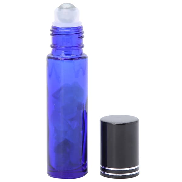 Professionell Blå Eterisk Olja Rollerflaska Enkel Bärbar Glas Roll-on Flaska 10ML Fluoritkula