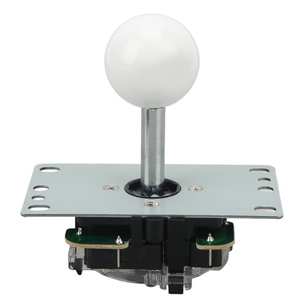 DIY USB-kontroller Datamaskin Rocker Oval Ball Joysticks med kontrollbrikke for arkadespill Hvit