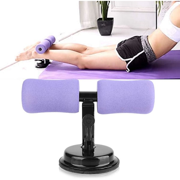 Sit Up Bar för Golv, Portabel Självsugande Sit Up Assistent, Justerbar Sit Up Fothållare för Hemmabruk, Träningsutrustning för Magmuskler
