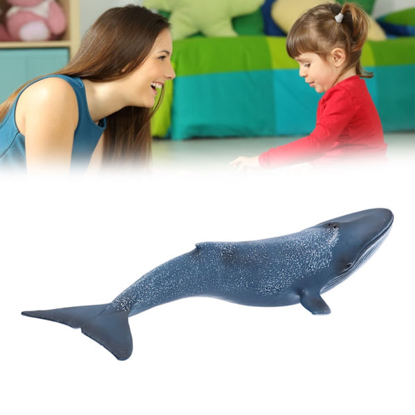 Blue Whale Doll Leksak Pedagogisk mini marina djur havsstaty Barnmodell docka