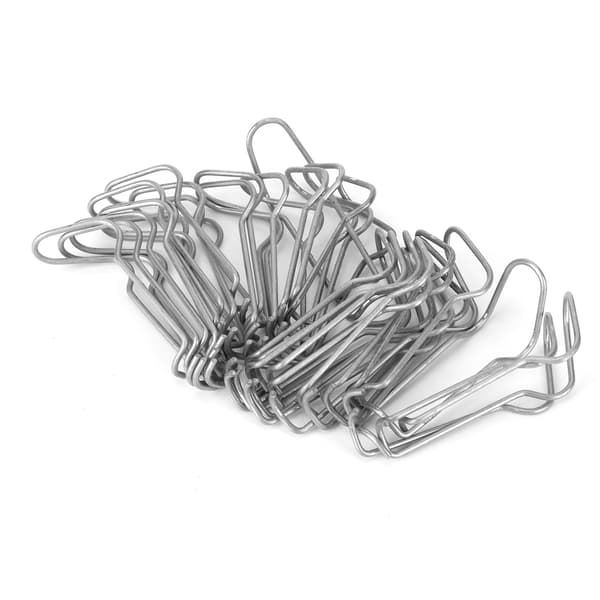 30 stk. plantestøttefjederclips i rustfrit stål til have-drivhus til 11 mm diameter