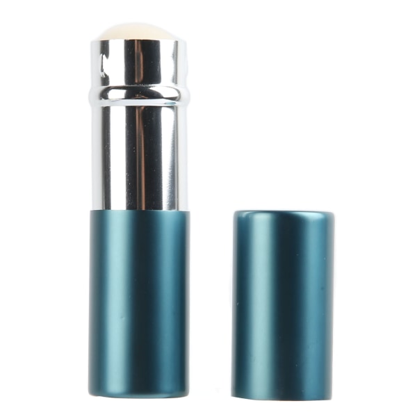Blå töjbar sminkborste med cover Bärbar multifunktionell mjuk kosmetisk borste för hemmet