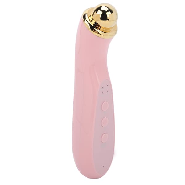 EMS ögonmassageapparat varmkompress mikroström vibration handhållen ansiktsögonmassager rosa