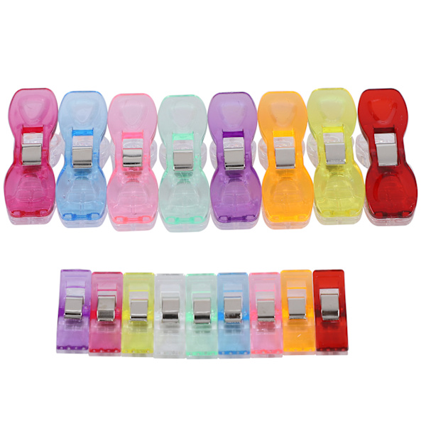 70 st Hemming Clips Tyg Hantverk Blandad Färg Plast PatchWork Positionering Sy Clip