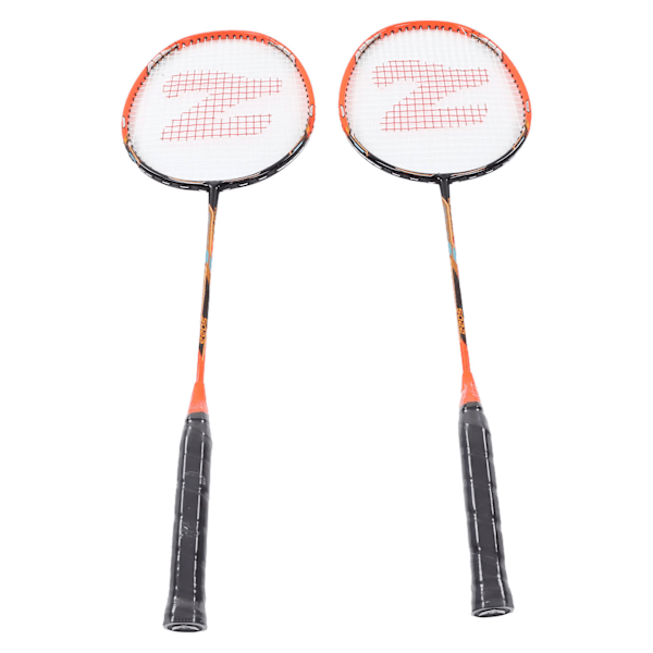 1 par badmintonketsjer i carbonlegering - integrerede badmintonketsjere med opbevaringspose til træning og konkurrence