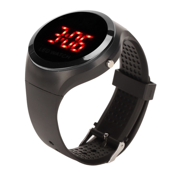Digital watch för barn Student Fashionabla röd LED watch Födelsedagspresent för vardagen Svart