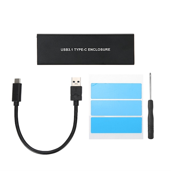 Hurtig ekstern mobil SSD-kabinet USB3.1 til M.2 NVME SSD-kabinet