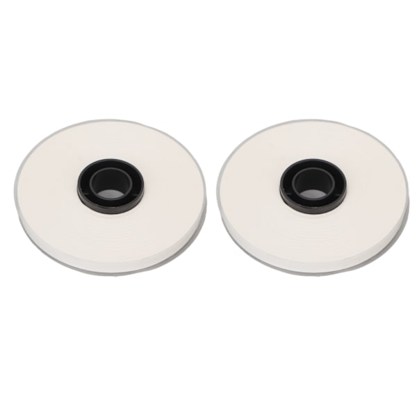 2 ruller etiketmaskintape 16m lang 5mm bred klar print PET hvid etikettape erstatning for MAX LM 550A