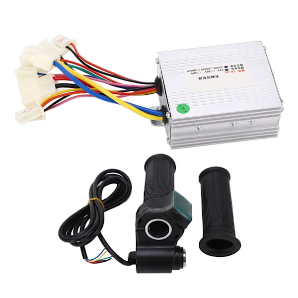 Børstecontroller Gasgreb Kit God Varmeafledning Elektrisk Cykel Controller Kit 24V 350W