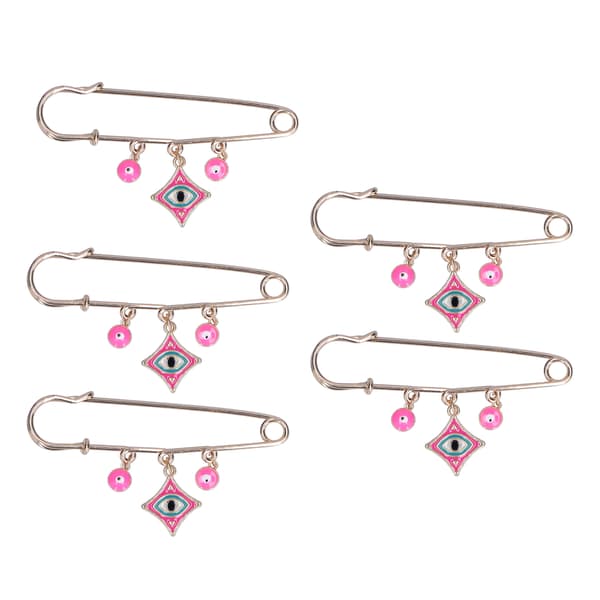 5 stk Rhinestone Brosjenåler Multifunksjonell Utsøkt Håndverk Motedesign Rosa Brosjer Smykker for Fester Daglig